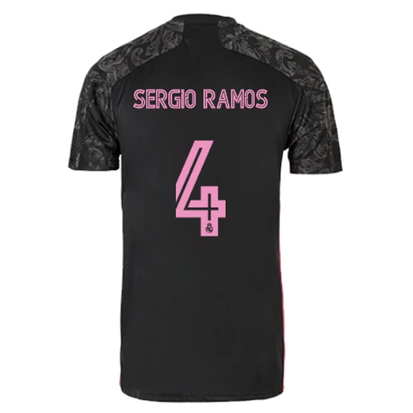 Camiseta Real Madrid 3ª NO.4 Sergio Ramos 2020-2021 Negro